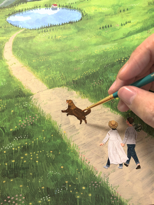 11/1(土) 東京蚤の市・手紙舎雑貨店開催／くのまり「絵の中の主人公になろう！」似顔絵イベント