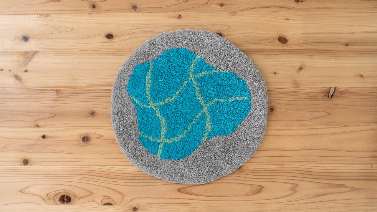 【NUULOOP】02／チェアラグ 30✕30サイズ 