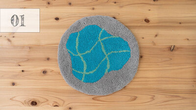 【NUULOOP】02／チェアラグ 30✕30サイズ 