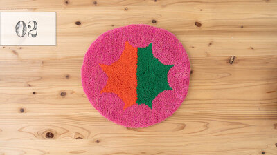 【NUULOOP】02／チェアラグ 30✕30サイズ 