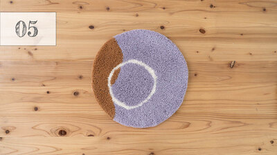 【NUULOOP】02／チェアラグ 30✕30サイズ 