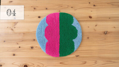 【NUULOOP】02／チェアラグ 30✕30サイズ 