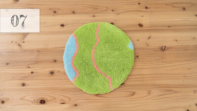 【NUULOOP】02／チェアラグ 30✕30サイズ 