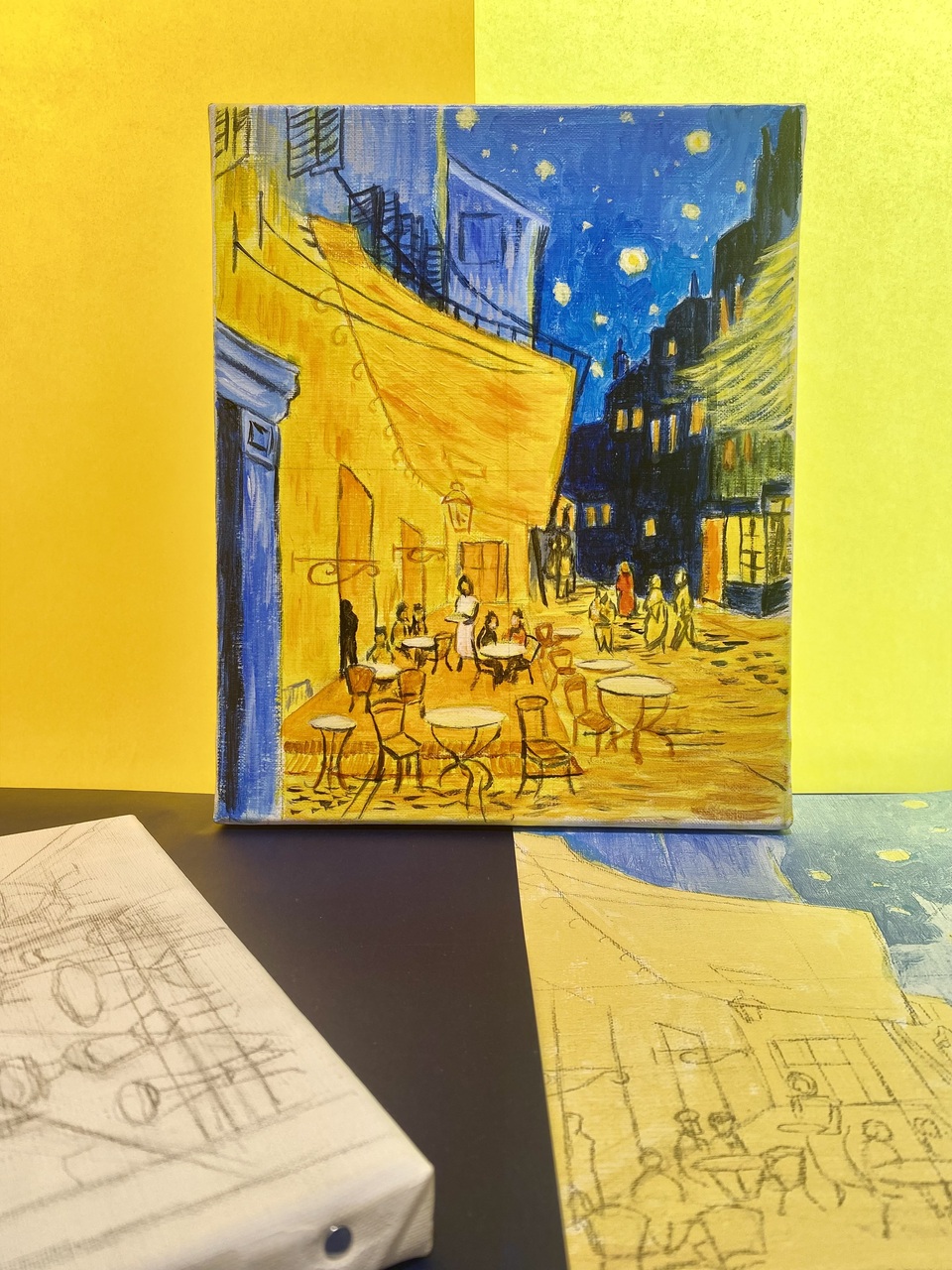 【Itoya Workshop】　 リキテックス・アクリル絵具講座-ゴッホを描く-