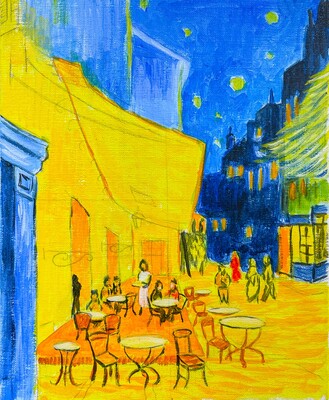 【Itoya Workshop】　 リキテックス・アクリル絵具講座-ゴッホを描く-