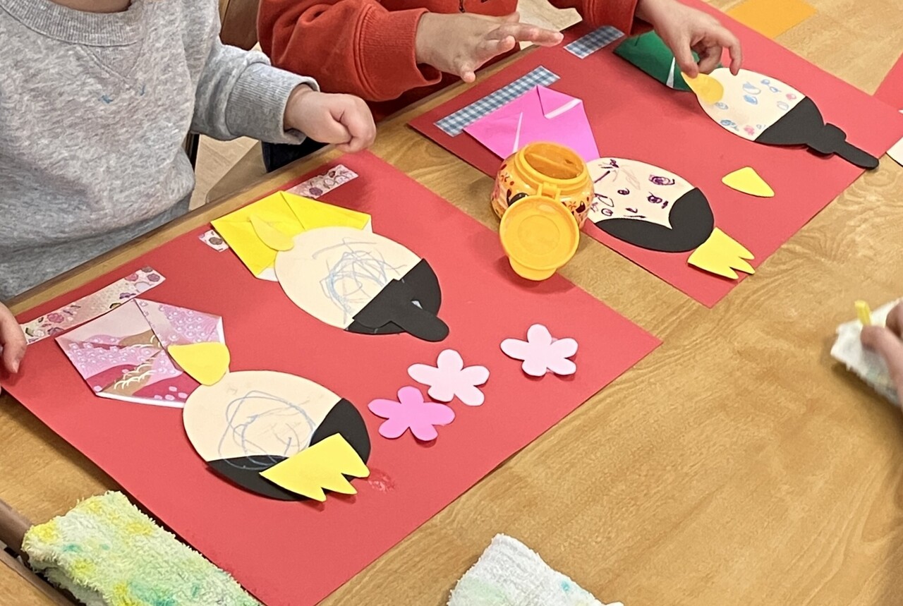 調布市　地域交流事業　【2月　ひなまつり製作】
