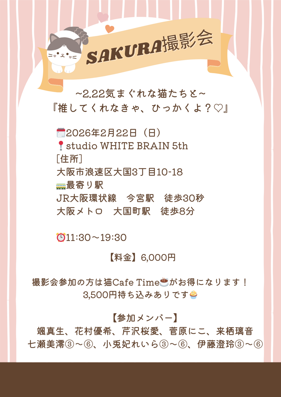 ［来栖璃音］SAKURA撮影会~2.22気まぐれな猫たちと~