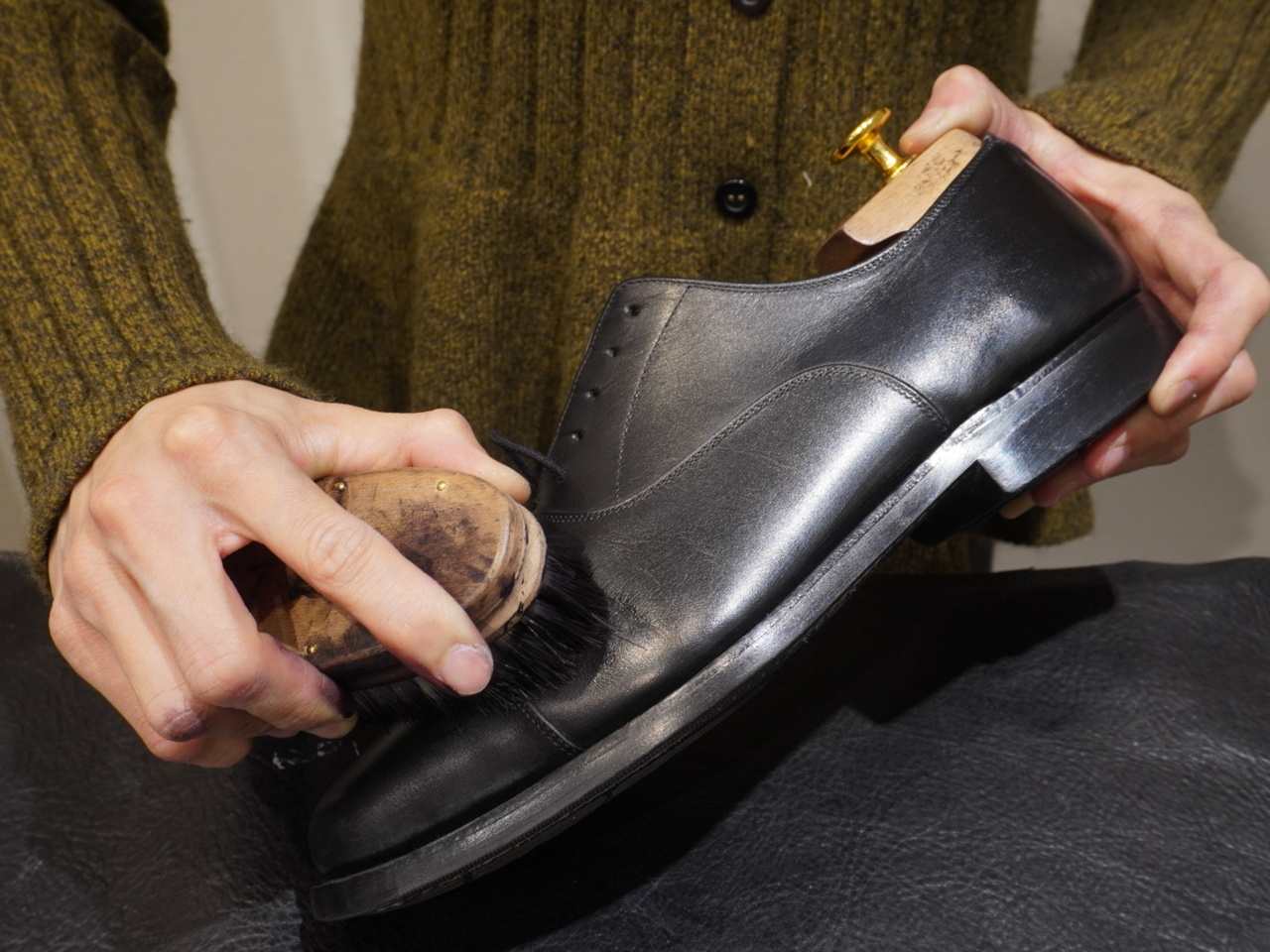 靴磨きワークショプ
