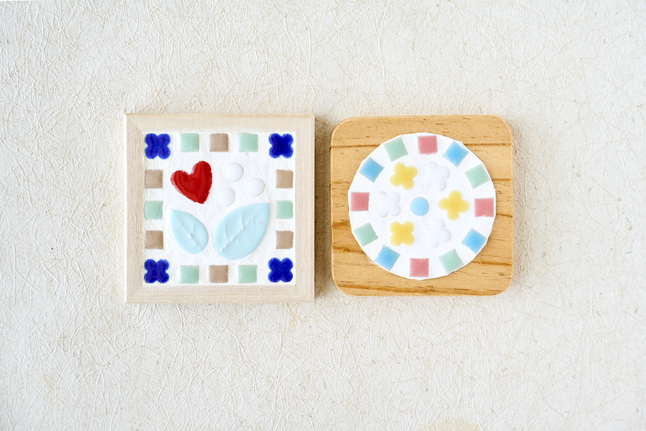 タイルアート（コースター／丸型）