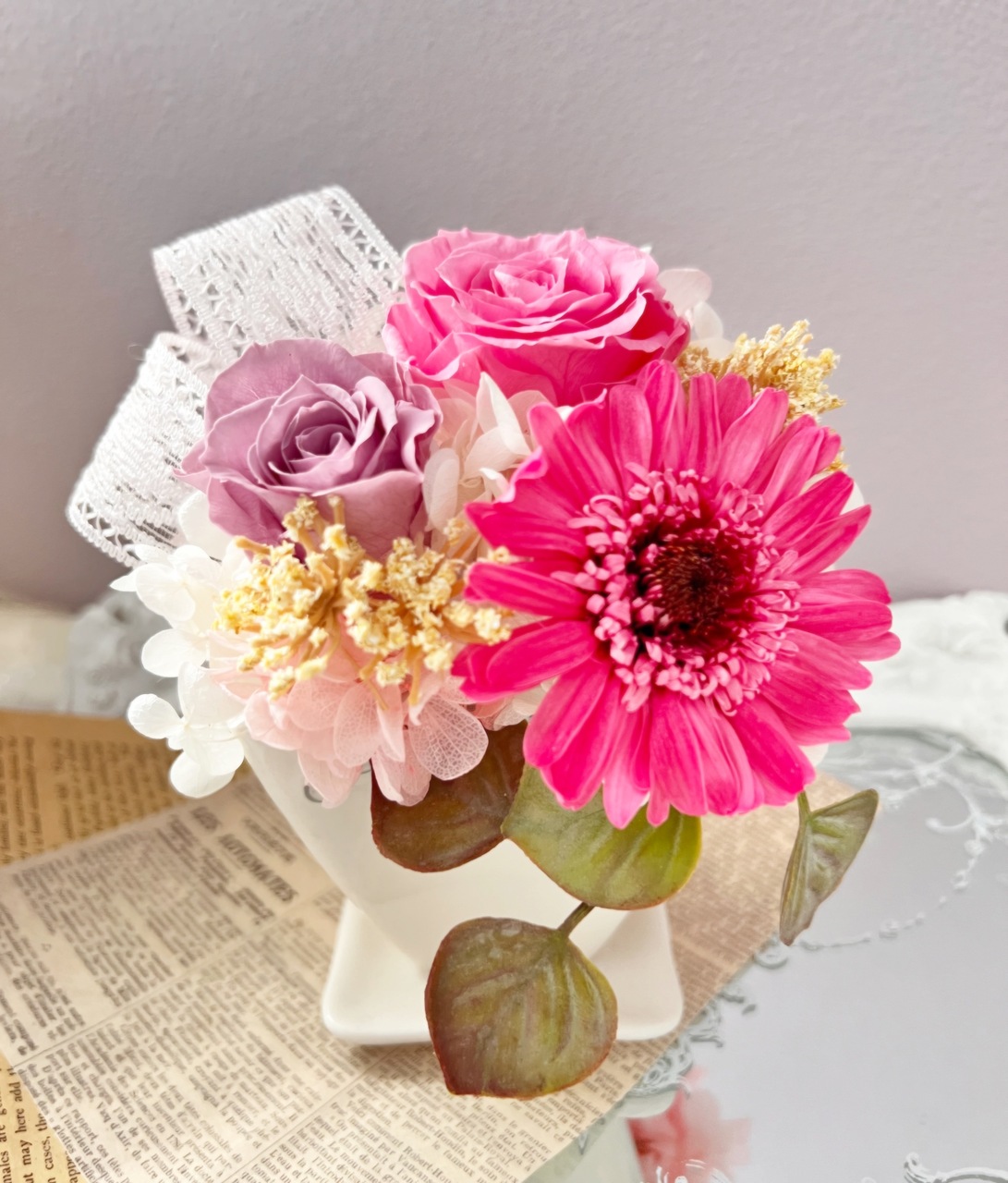 Stella* プリザードフラワー アレンジメント(L) Stella* プリザードフラワー アレンジメント(L)