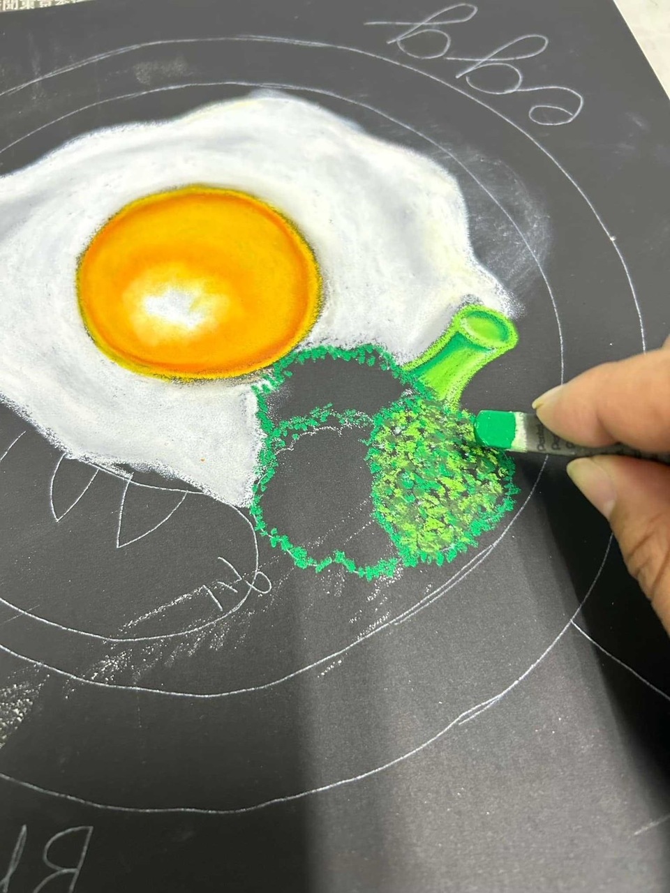チョークアートで作ろうウェルカムボード！こども未来フェスタ2025