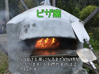 ①屋外屋根付きBBQ場(暖炉+ﾋﾟｻﾞ窯付き)