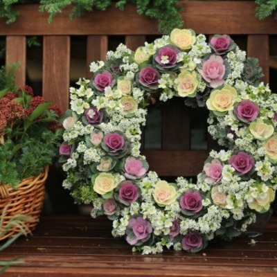 【福岡サロン開催】ハボタンリースレッスン2025