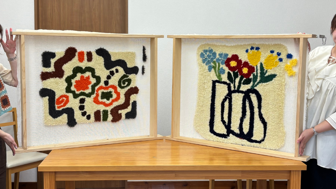 オリジナルラグ制作コース】60cm×60cm Tufting Workshop