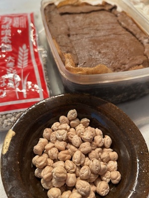 《オンライン松MISO体験》ひよこ豆の１kg松味噌仕込み＆MISOガトーショコラ