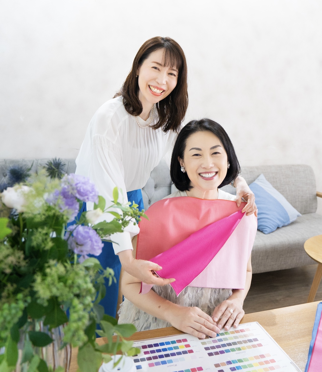 40代・50代のための大人女性専門/パーソナルカラー診断&メイクレッスン【irodori】の予約ページはこちらから