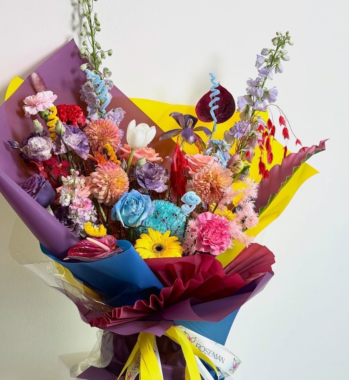 SPECIAL【8月限定 染めのビビッド カラーリングブーケ】染めの