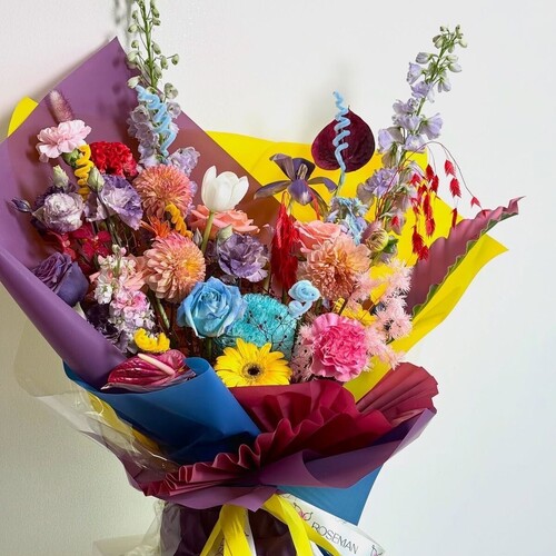 SPECIAL【8月限定 染めのビビッド カラーリングブーケ】染めの