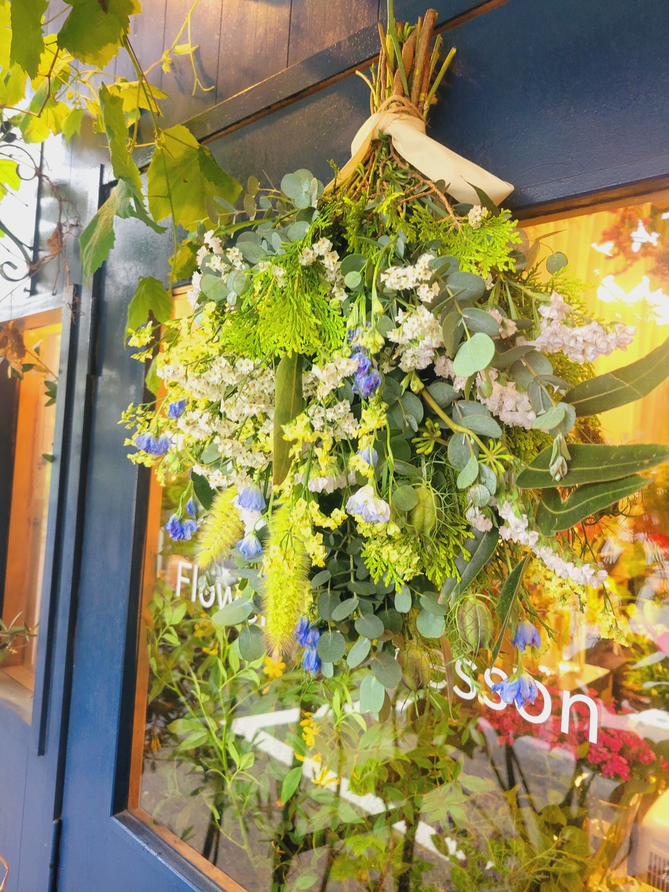 フレッシュカラーのスワッグレッスン(本店教室)
