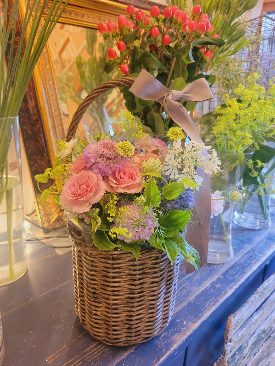 かごいっぱいの花時間(本店教室）