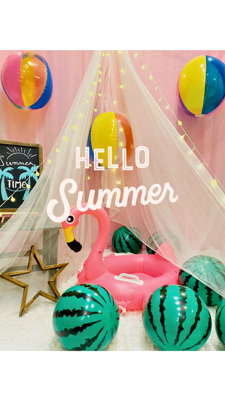 Summer -Pink-  self photo booth 