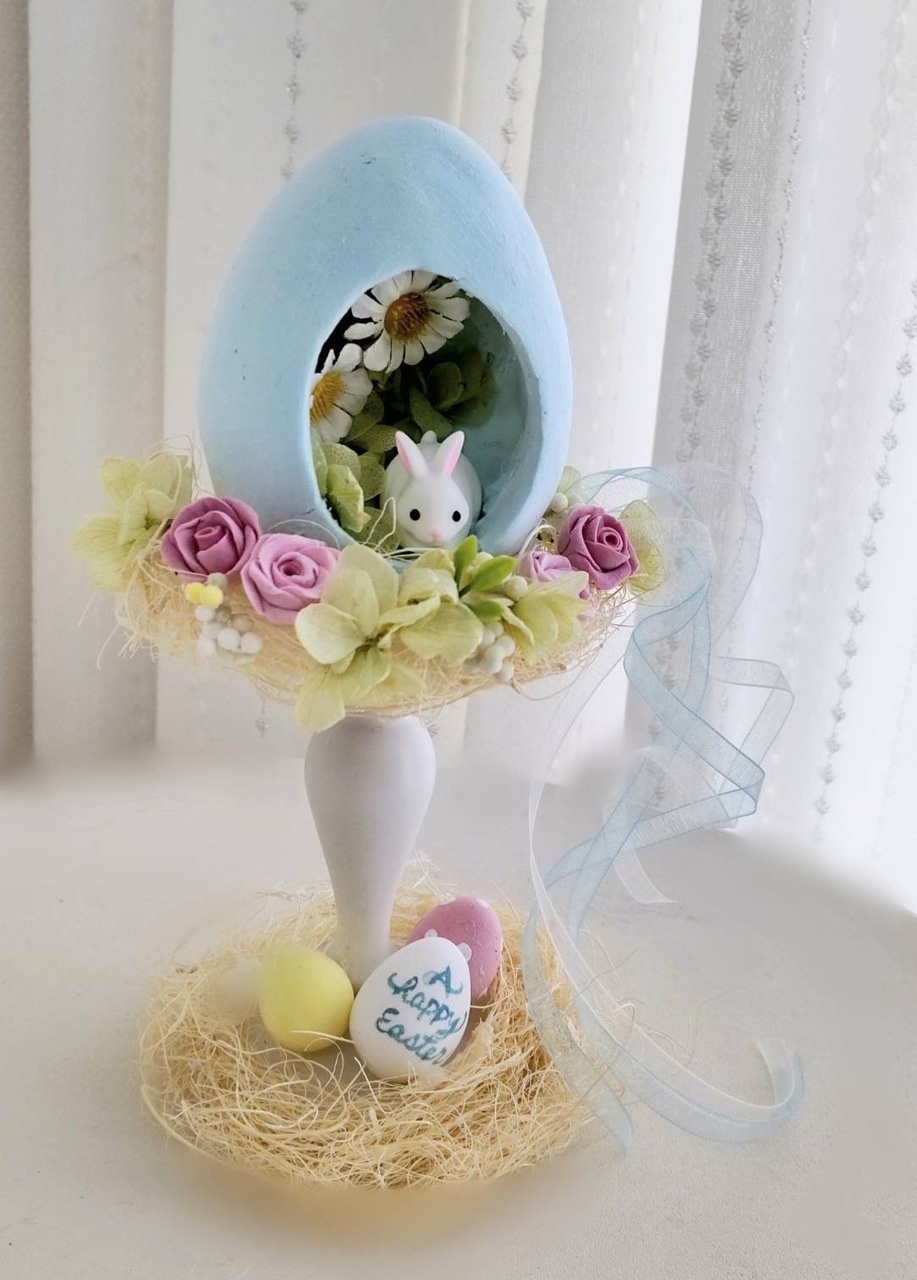 【KeittoOppi】フラワーアレンジ♪イースターデザイン