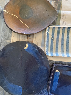 ＜金継ぎ&インド料理とマサラチャイ＞割れた器をリニューアル＆ベジタリアンインド料理