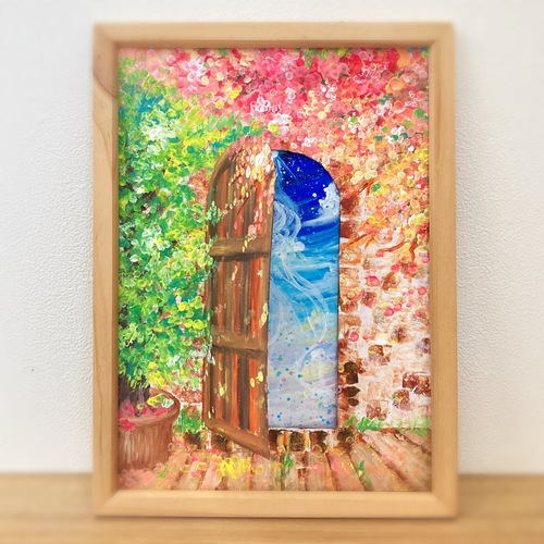 atelier LIVING ART] アクリル絵の具で扉のしかけ絵を描こう