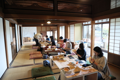 曲げわっぱのそば皿づくり体験&手打ちそばランチ