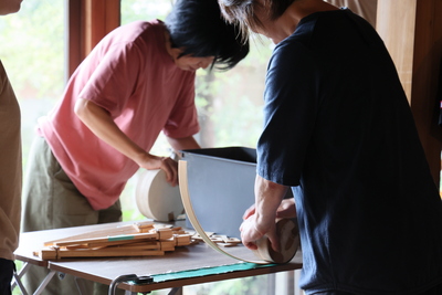 曲げわっぱのそば皿づくり体験&手打ちそばランチ