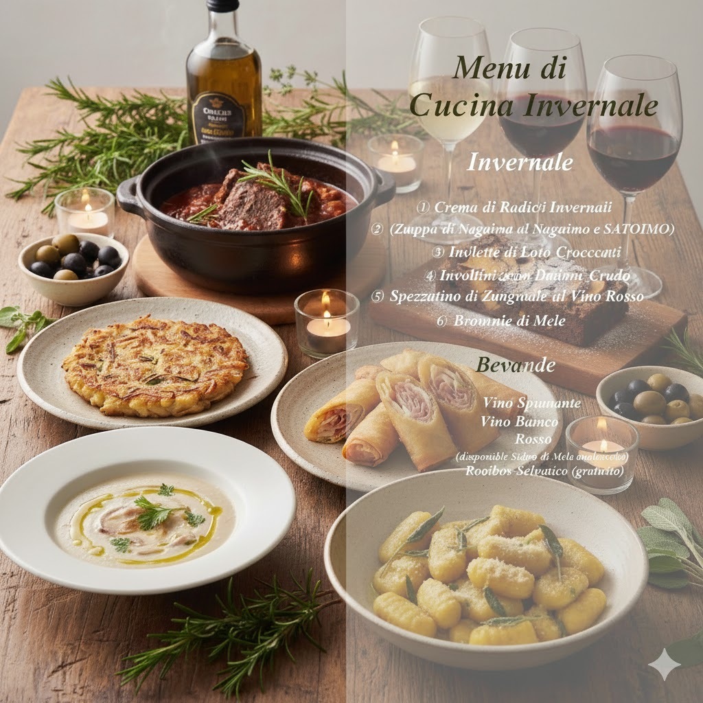 《錢屋塾》イタリア料理講座『冬を味わう、根菜とジビエのイタリア料理』