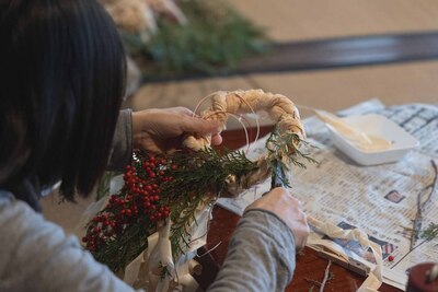 【体験予約】～ヒノキでお迎えする新年～ヒノキのしめ飾り作り（予約受付：11月10日（月）～）