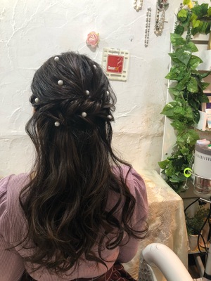 ヘアセット　空席確認・予約する