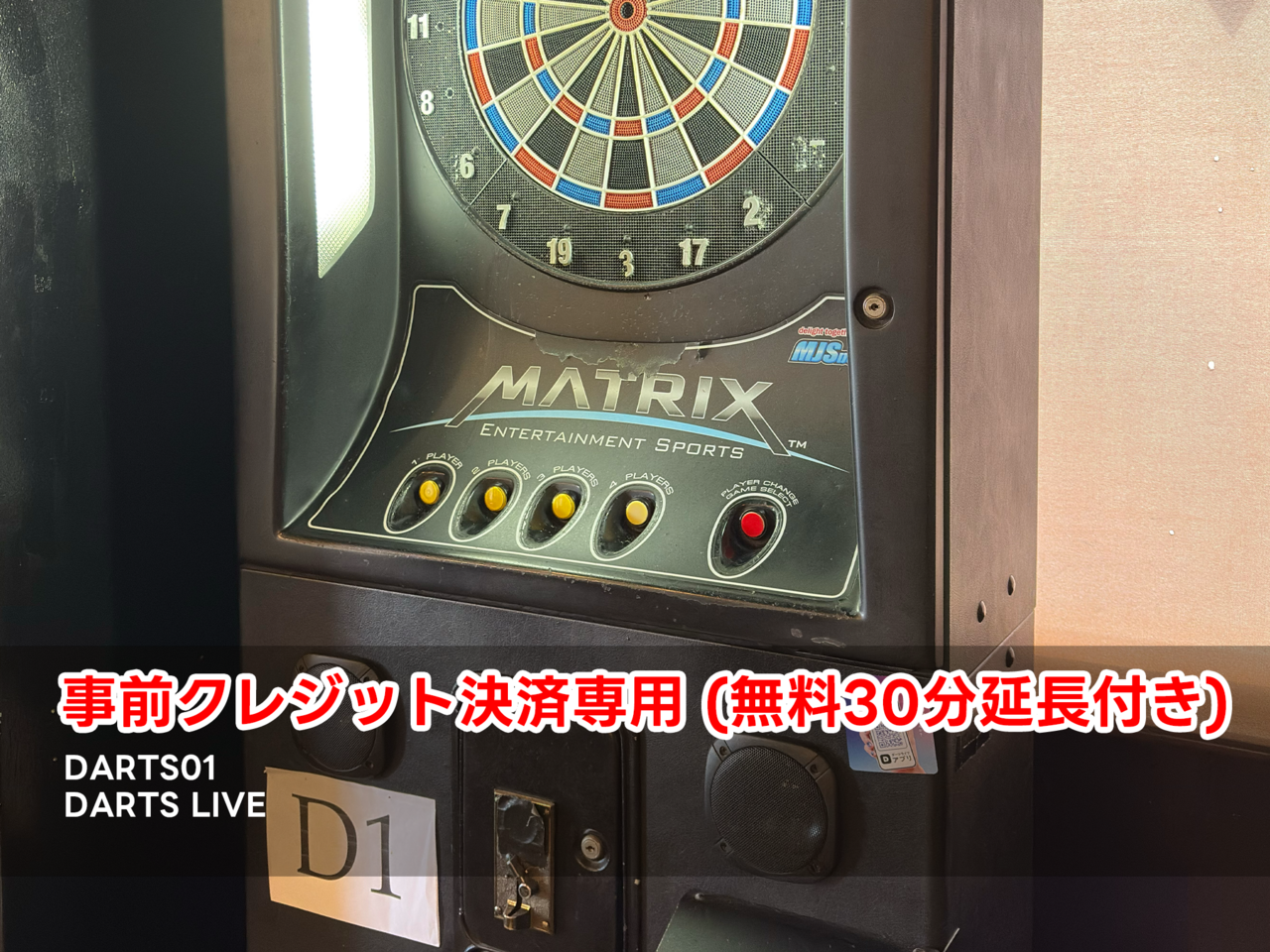 [事前決済]ダーツライブ01(1名様)