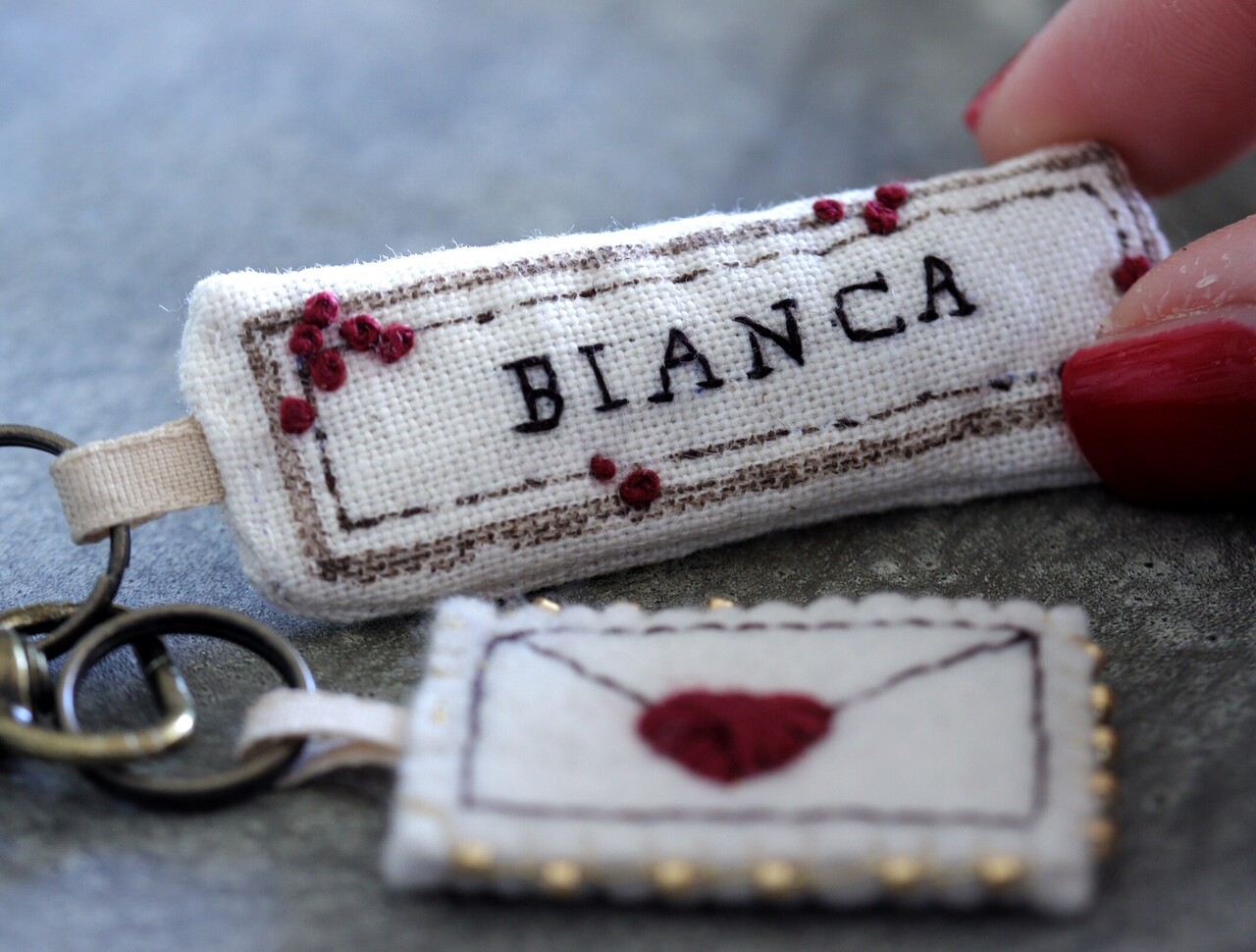 《錢屋塾》刺繍講座 古田マイ先生の刺繍で彩る暮らし～ネームタグ～