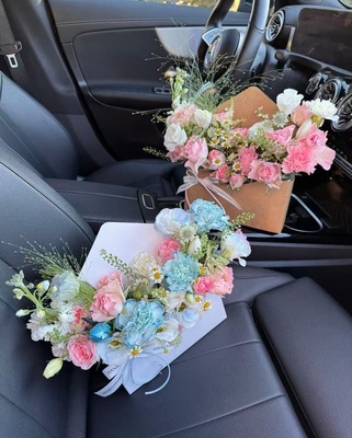 SPECIAL【２月限定　春先取りチューリップを使ったレター型アレンジ】レターのかたちをした可愛い置き型アレンジをつくる