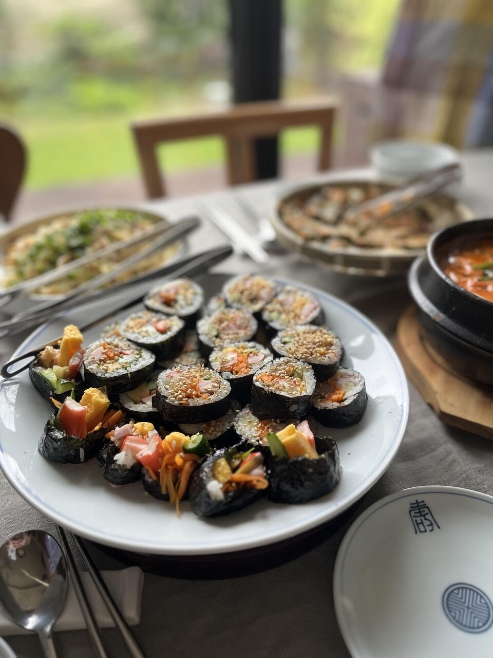 2024 6月　韓国料理を作ってみよう　韓国海苔巻き　キンパの会　　at 　eleven2nd