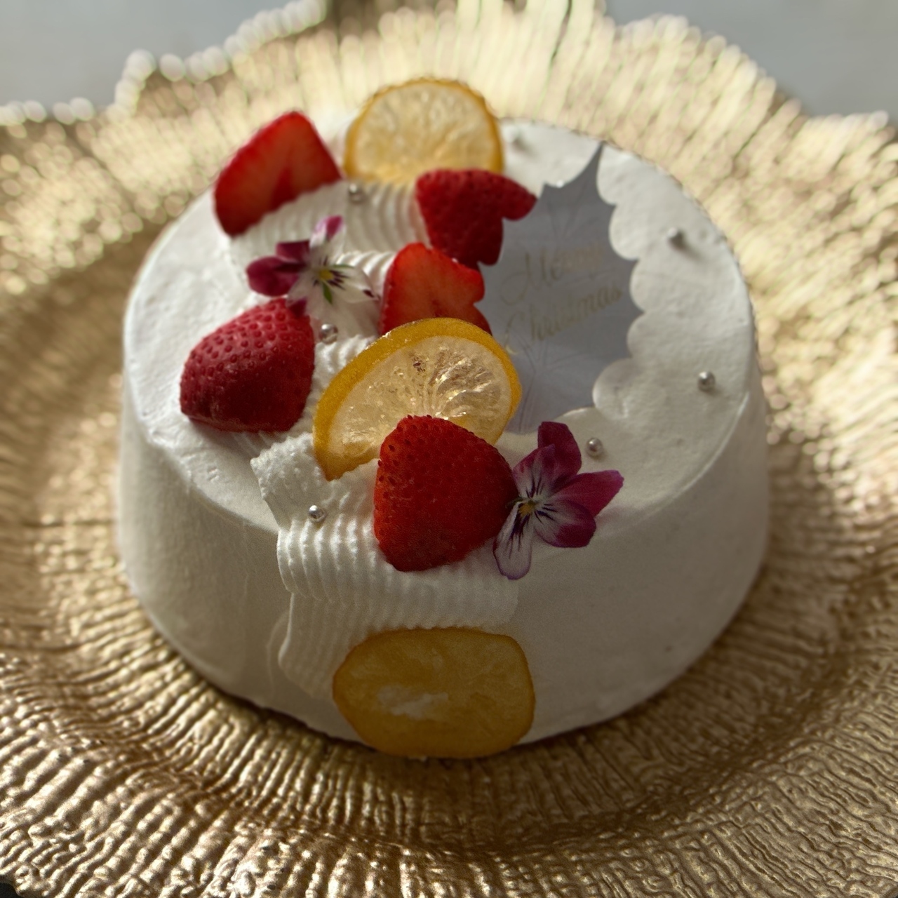 「マイヤーレモンといちごのショートケーキ」教室受講チケット：12月分（税込8,000円）サロン利用権付き