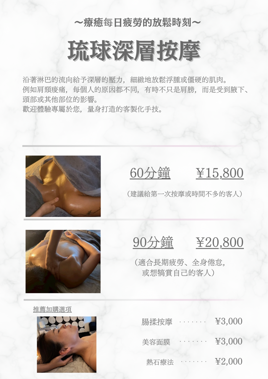 繁體中文的菜單請看這裡