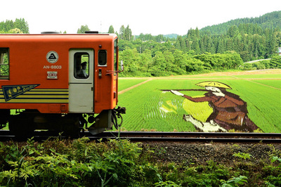 ◆おとな◆田んぼアート列車～乗るだけ！ガイド付き車窓から楽しむ田んぼアートコンプリート旅～（企画R7-03-A）