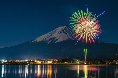 冬の富士と花火を巡る 河口湖日帰り撮影バスツアー