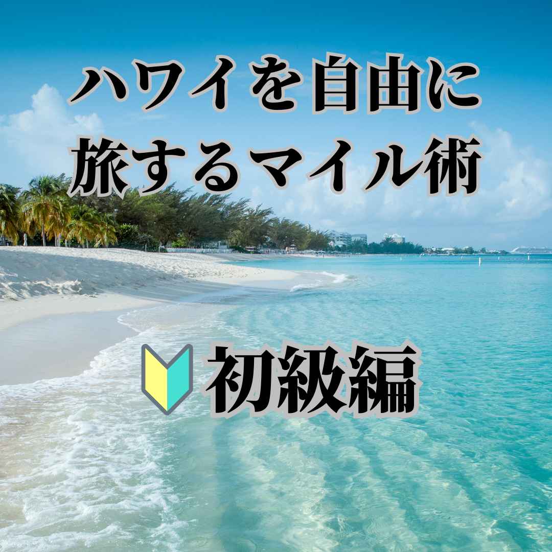 【オンライン7/10】特典航空券でハワイを旅するマイル術（グループコンサル）