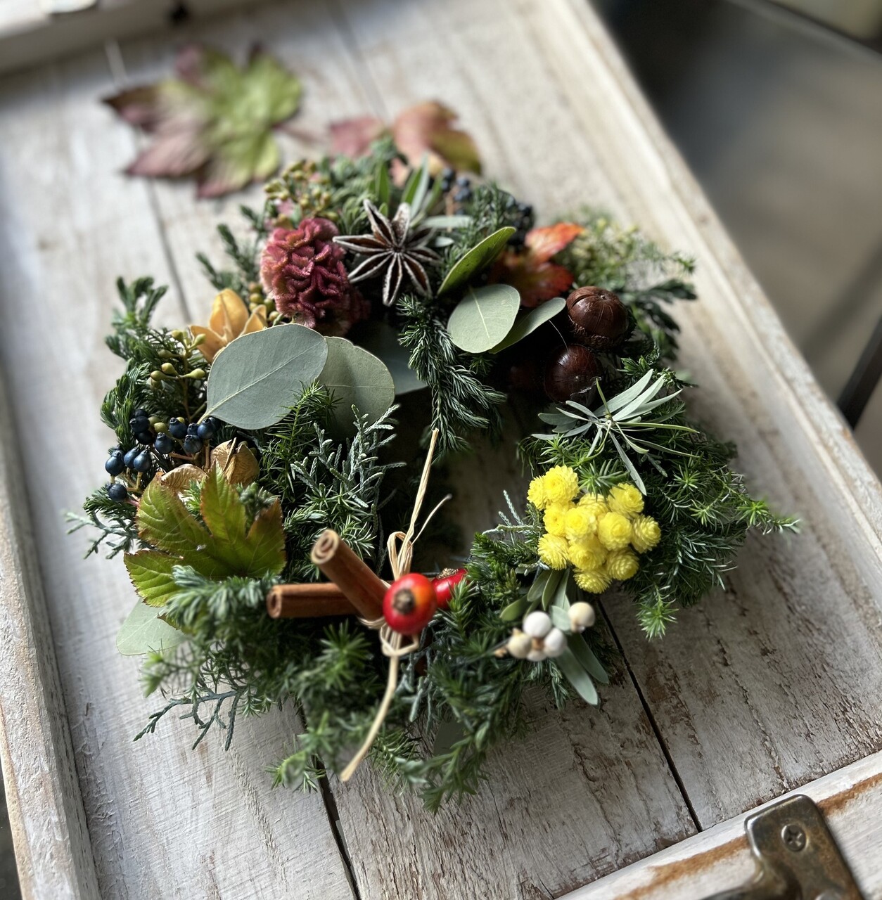 森の香りのクリスマスリース