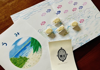 10/4（土）平岡瞳 個展「消しゴムはんこで作るポストカードとミニ絵本」 at 手紙舎 2nd STORY