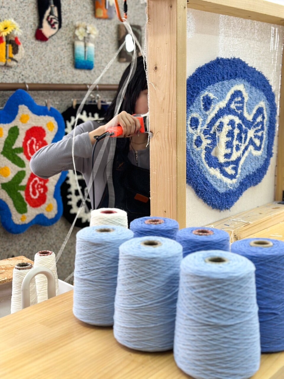 《フリーデザインコース》タフティング体験ワークショップ