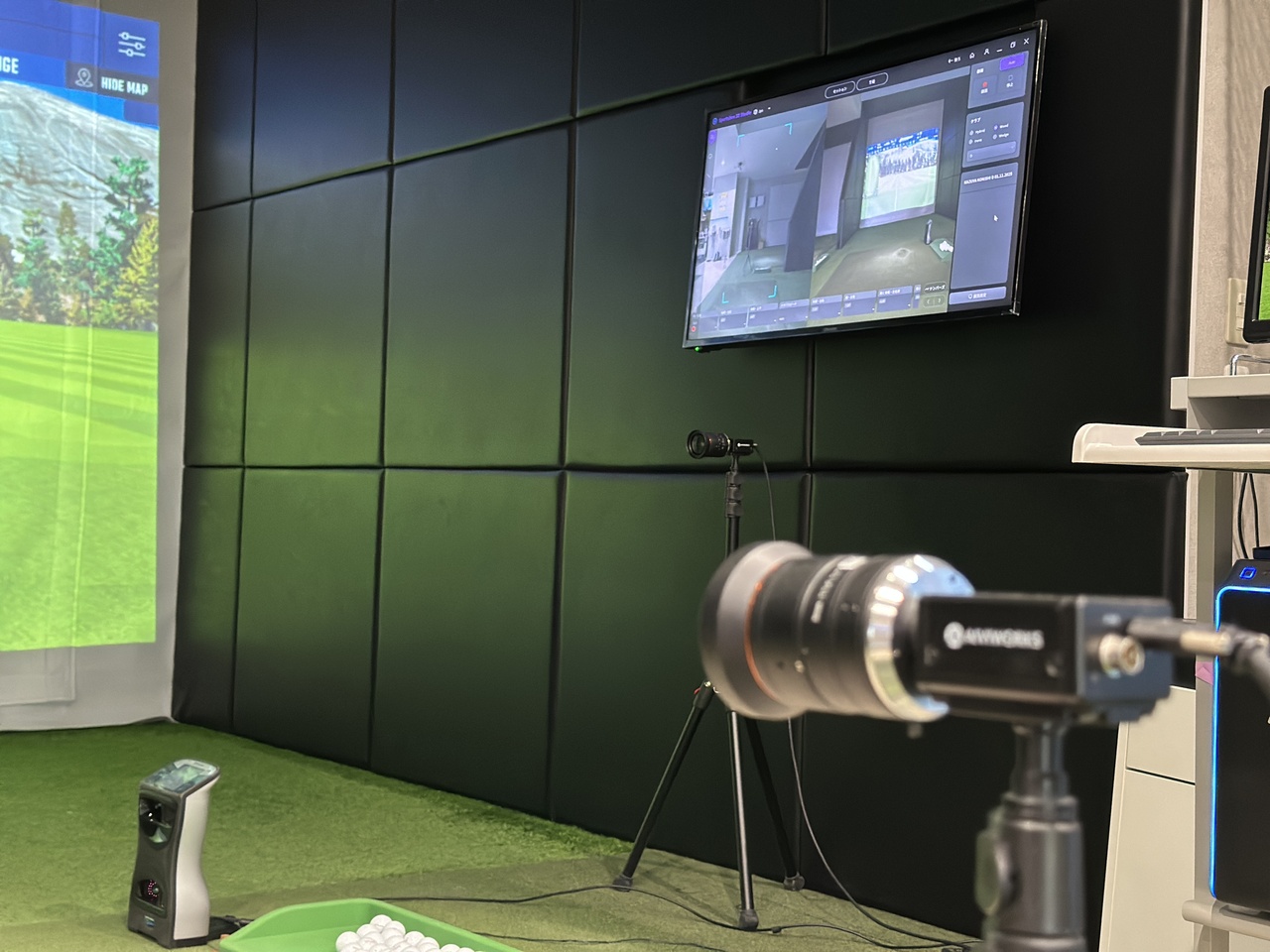 ゴルフ　Sportsbox 3D Studio&GCQUADスイング解析