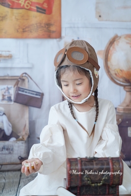 柏市おうちスタジオ『飛行機』おすわりアート撮影会