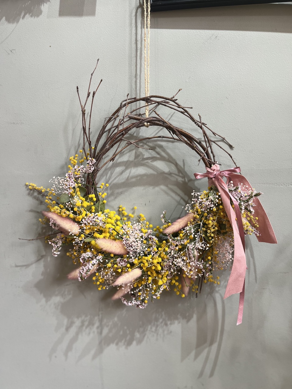 ふわふわミモザのハーフリース