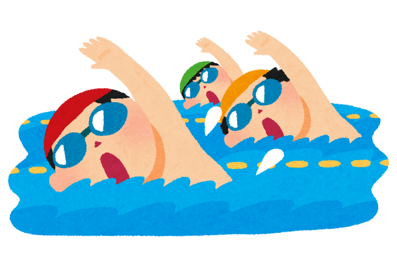 スイミングで年末に家族総出で頑張るコース⑥