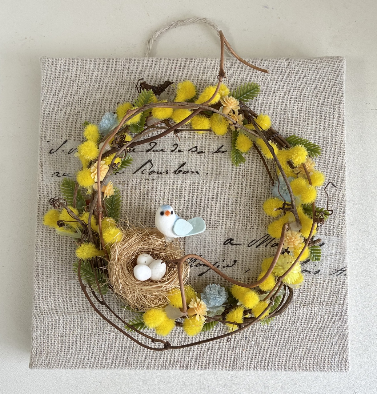 【Keitto Asua】春を彩る ミモザのミニリースワークショップ